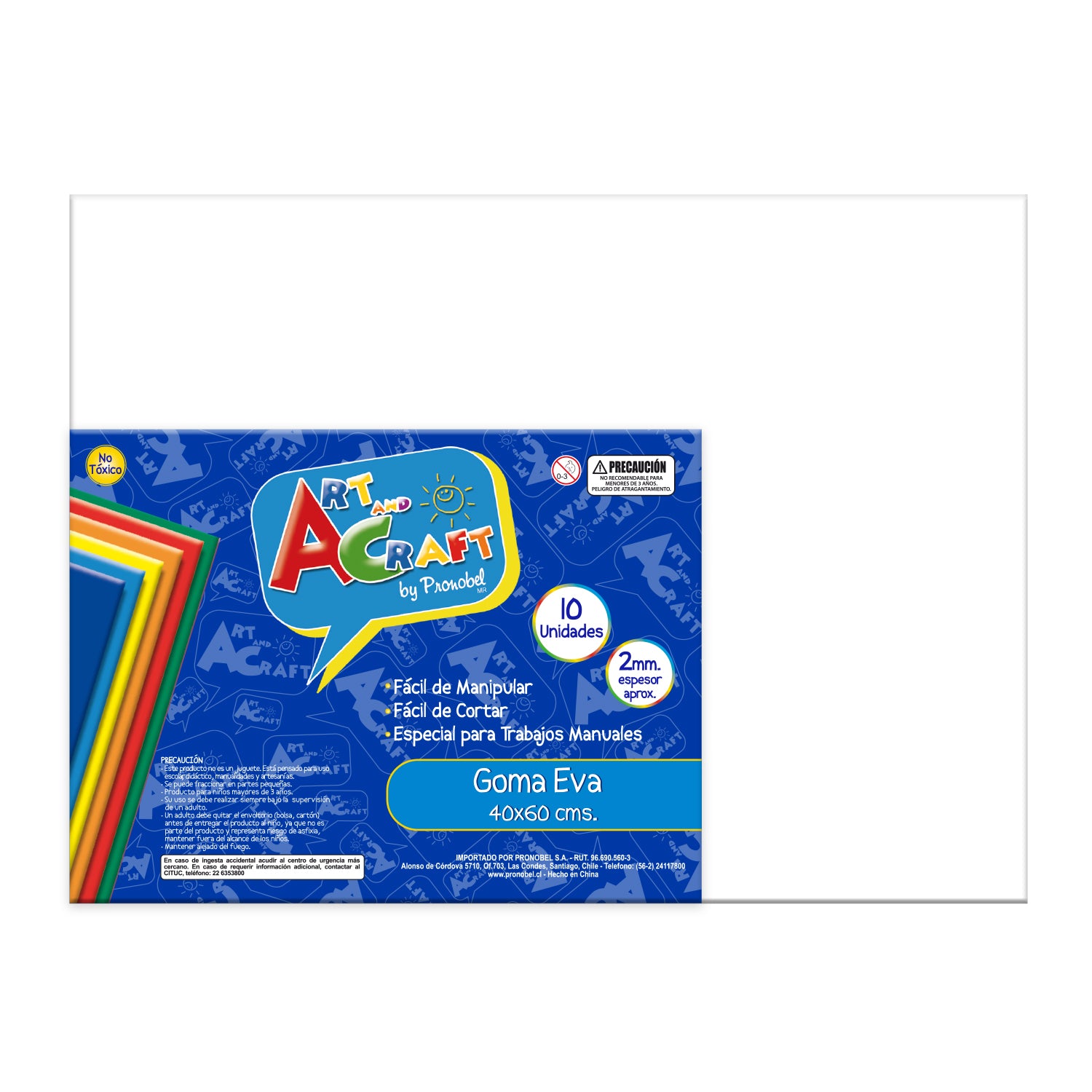 Goma Eva 40x60 cm 2 mm Blanco | Art & Craft